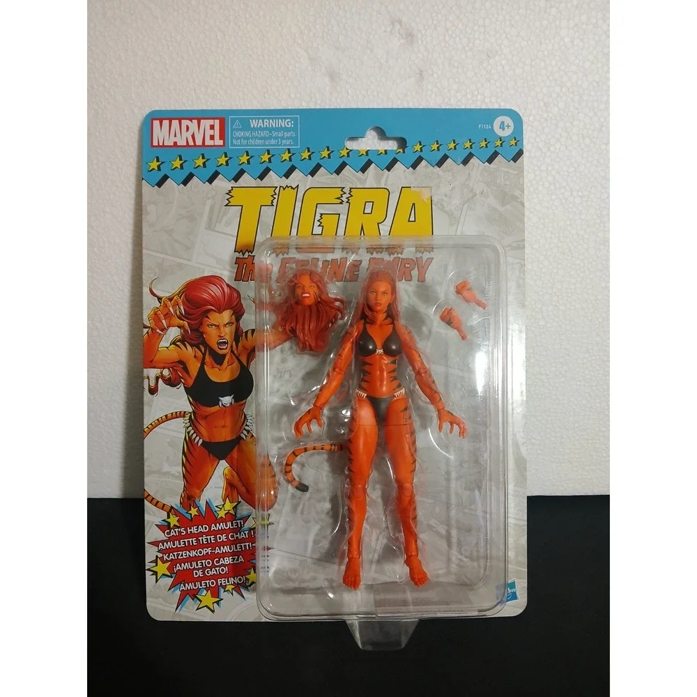 Hasbro Marvel Legends Tigra Retro Cardback Action Figure - New 6 Inches Tall